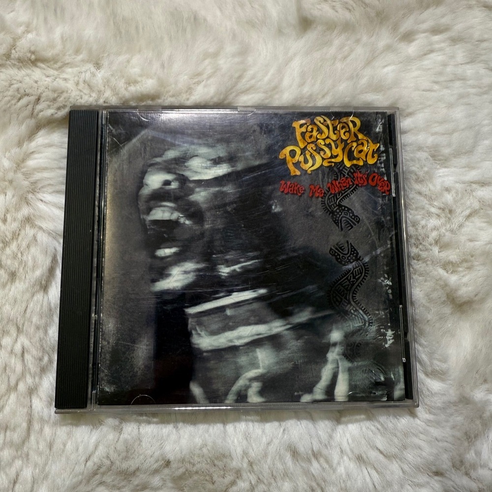 Faster Pussycat Wake Me When It's Over CD Black 1989 Glam Metal Rock Elektra